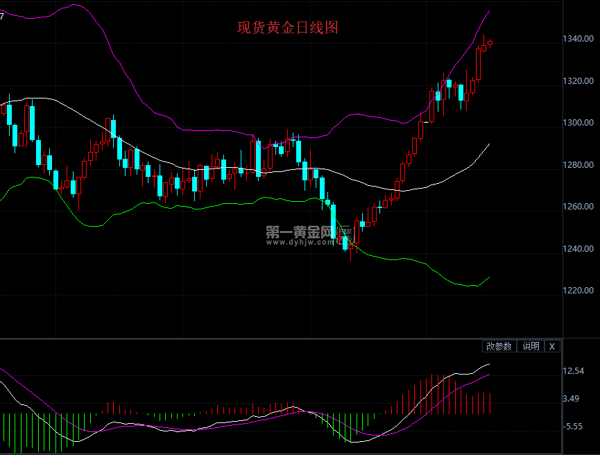 现货黄金日线图